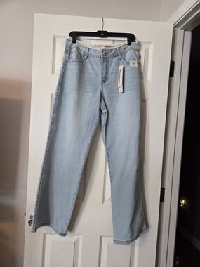 No Boundaries Light Blue Wide Leg High-Rise Jeans